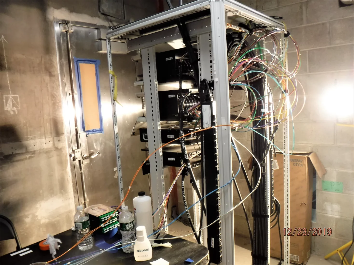 Brassage et liaisons fibre optique en baie